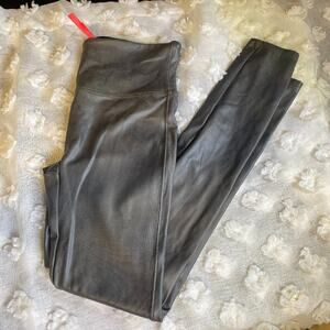 Spanx Faux Leather Leggings Olive